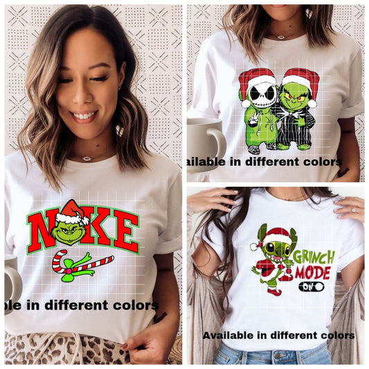 Grinch Swoosh crewneck shirt-Christmas Grinch Shirt-Grinch swoosh shirt-Jack and grinch Christmas shirt-Grinch candy cane shirt