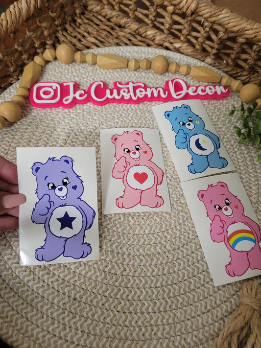 Care Bear Set of 4 Vinyl Decal