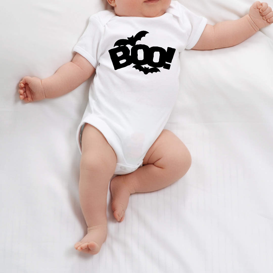 Boo Cute Halloween Baby One-Boo Baby Onesie-Halloween onesie-Spooky onesie