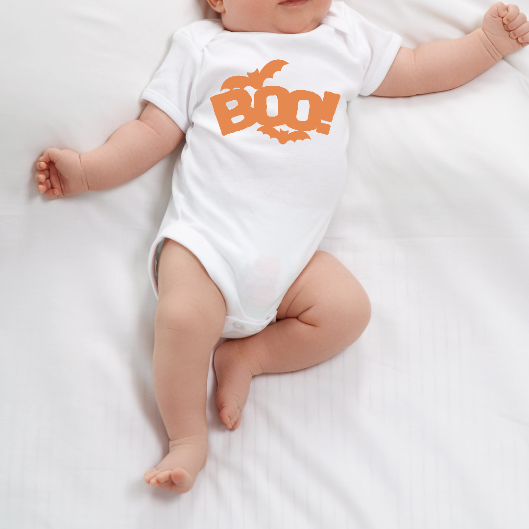 Boo Cute Halloween Baby One-Boo Baby Onesie-Halloween onesie-Spooky onesie