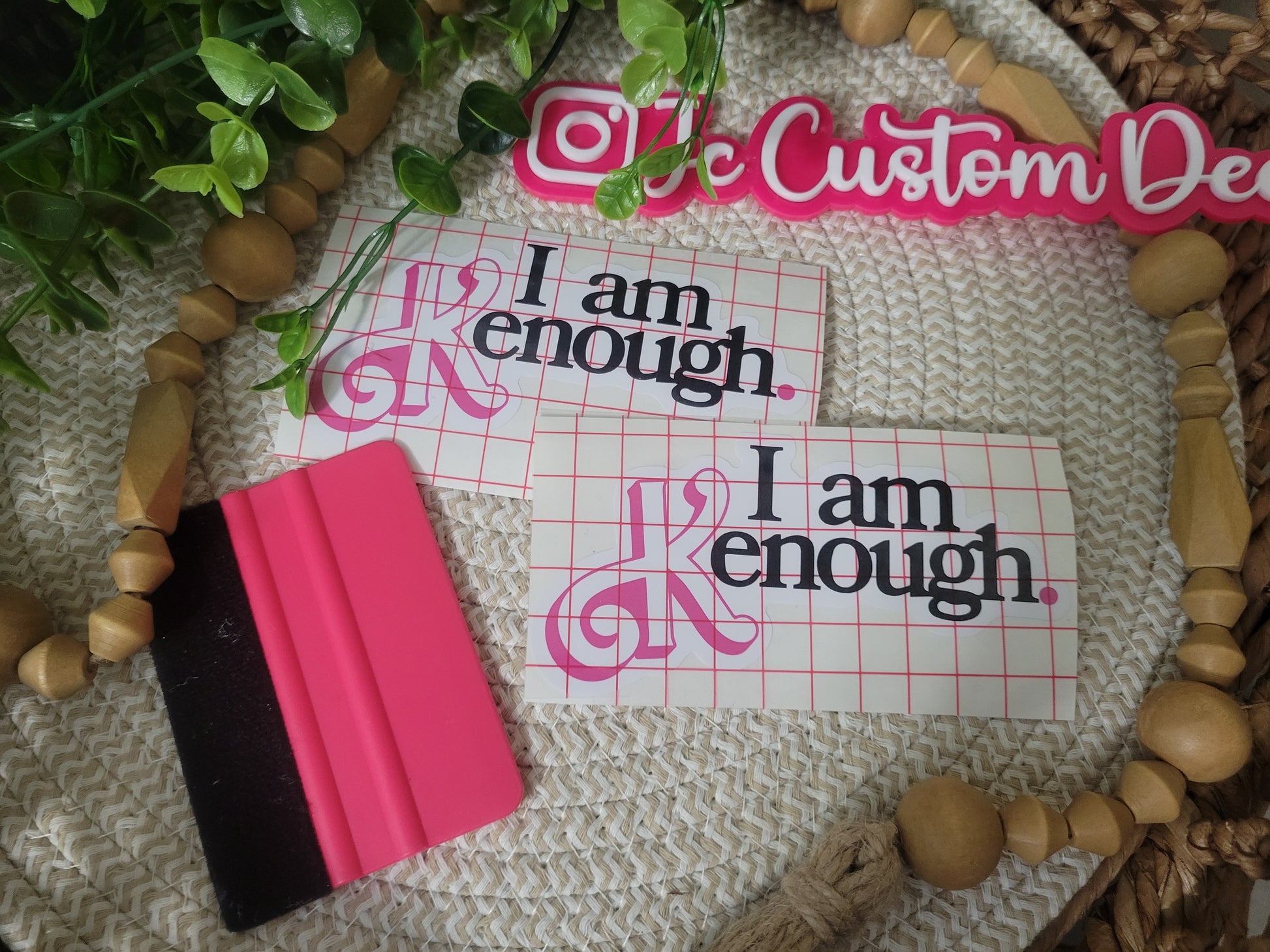 I Am Kenough Barbie-inspired Vinyl Decals for Tumblers and Resin