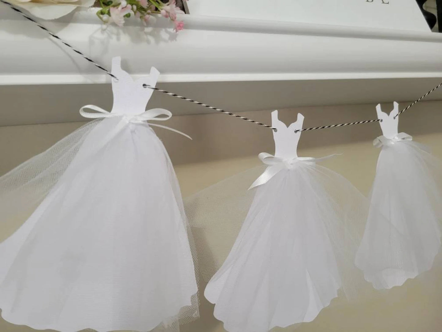 Wedding Dress Garland Banner