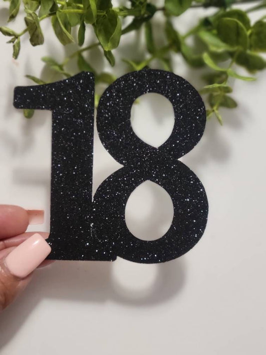 18th confetti tags-18 glitter tags-18th birthday confetti-18 table confetti-number age table decor-Number confetti-age table decor confetti