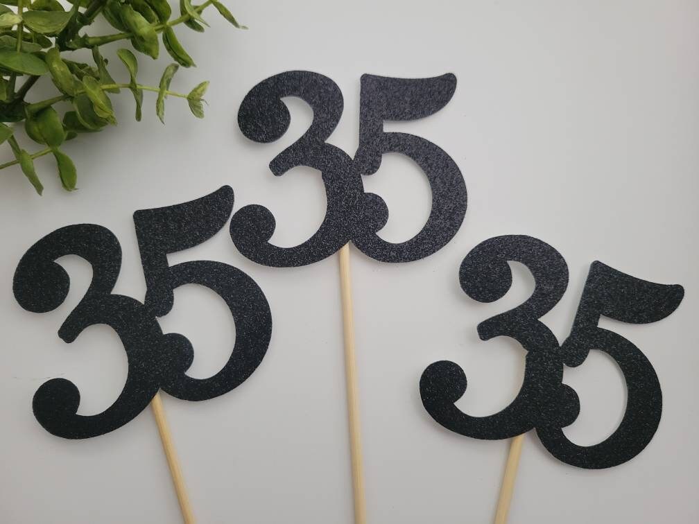 35th birthday centerpiece-35 age number centerpiece-35 number centerpiece-35 birthday age centerpiece-35 age-Thirty fifth birthday-35th