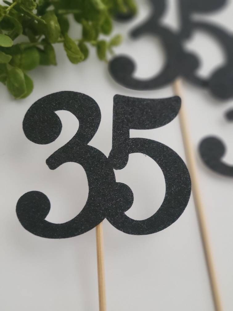 35th birthday centerpiece-35 age number centerpiece-35 number centerpiece-35 birthday age centerpiece-35 age-Thirty fifth birthday-35th