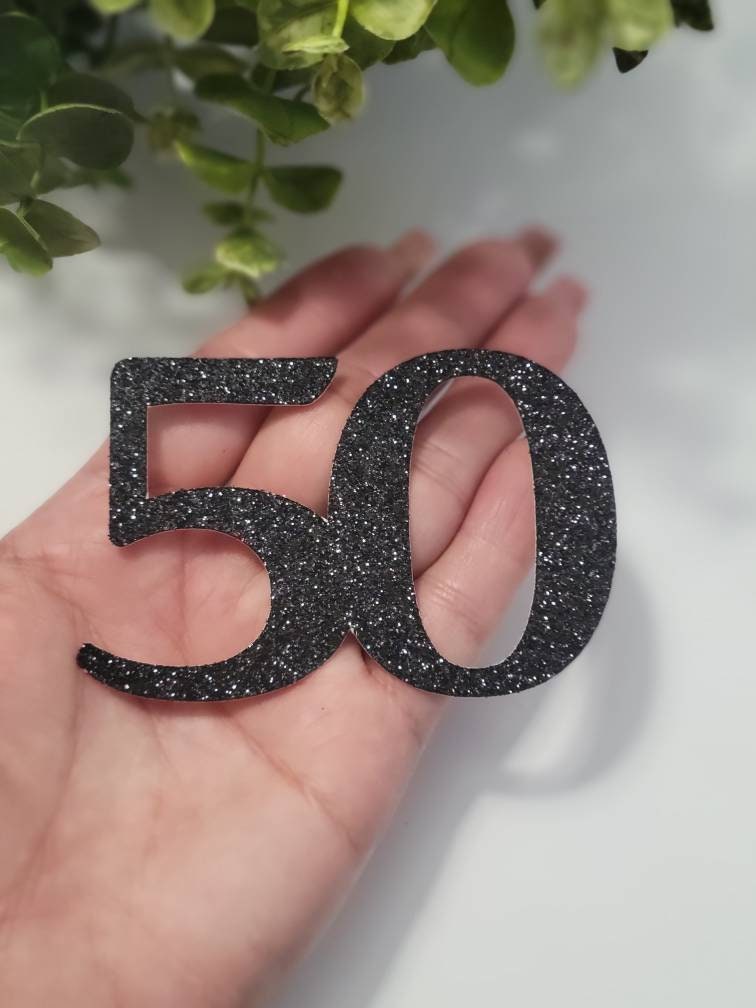 50th birthday confetti-age 50 table confetti-50 confetti-age glitter confetti-50 diy cupcake toppers-age cupcake toppers-50 confetti-50